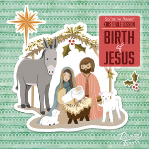 GROUP LICENSE - Jesus Birth Nativity Kids Activities (digital download)