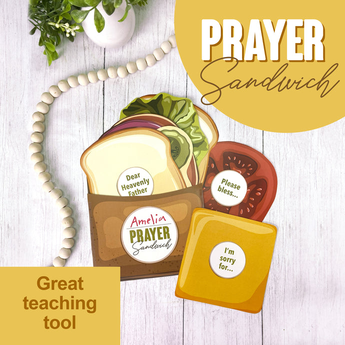 Prayer Sandwich Kids Christian Activity (digital download)