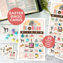 Load image into Gallery viewer, Easter Scripture Based Bingo Cards (digital download)