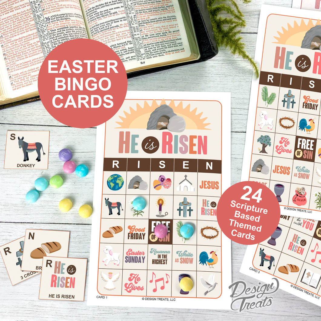 Easter Scripture Based Bingo Cards (digital download)