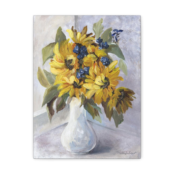 Vase of Sunflowers